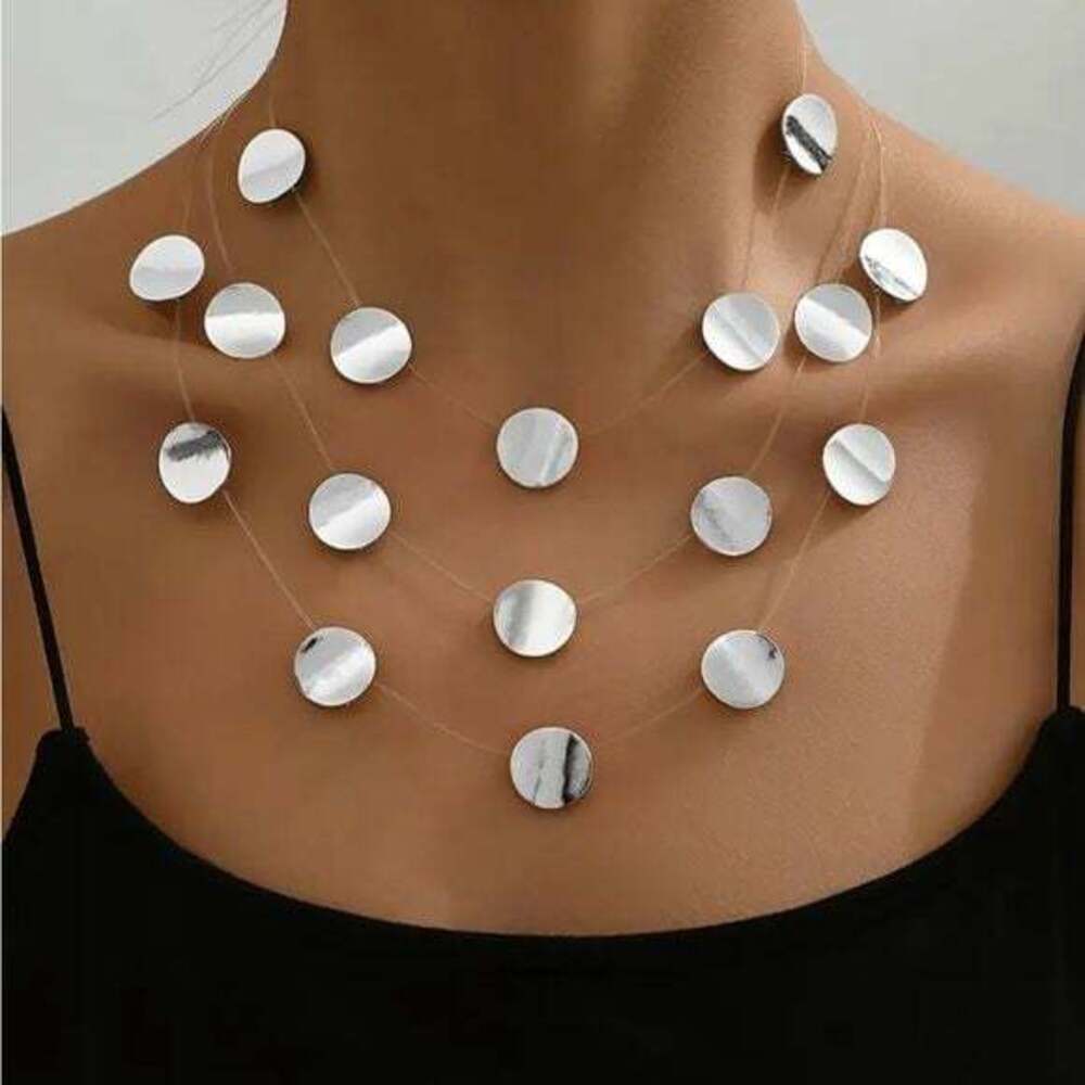 Boutique Elegant Silver Invisible Necklace Design